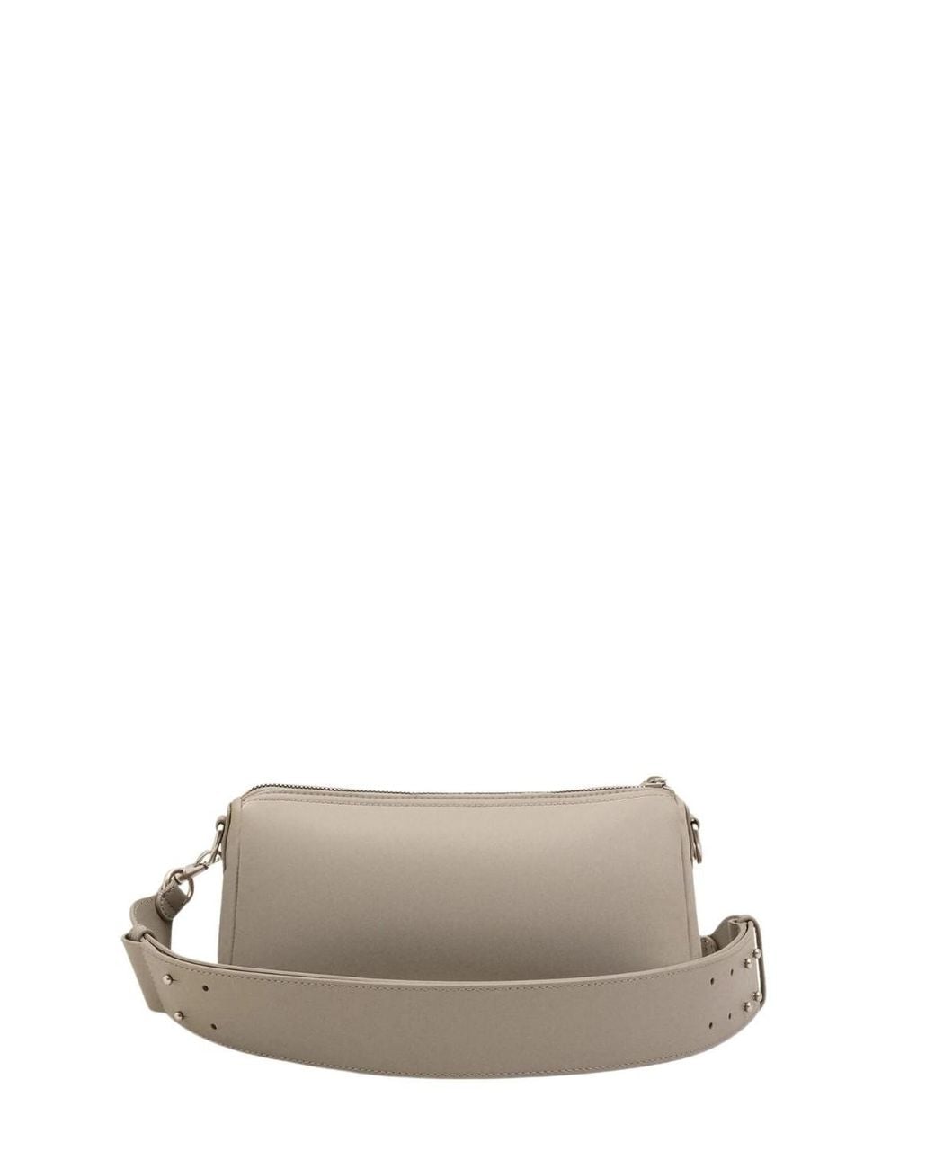 AMI White Padded Leather Marcel Shoulder Bag for men
