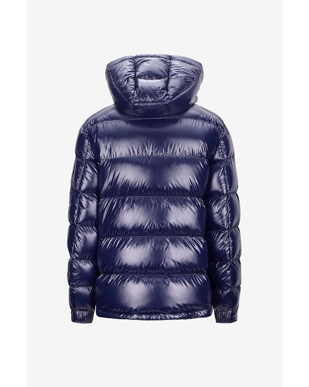 Herno Blue Quilted Hooded Down Jacket for men
