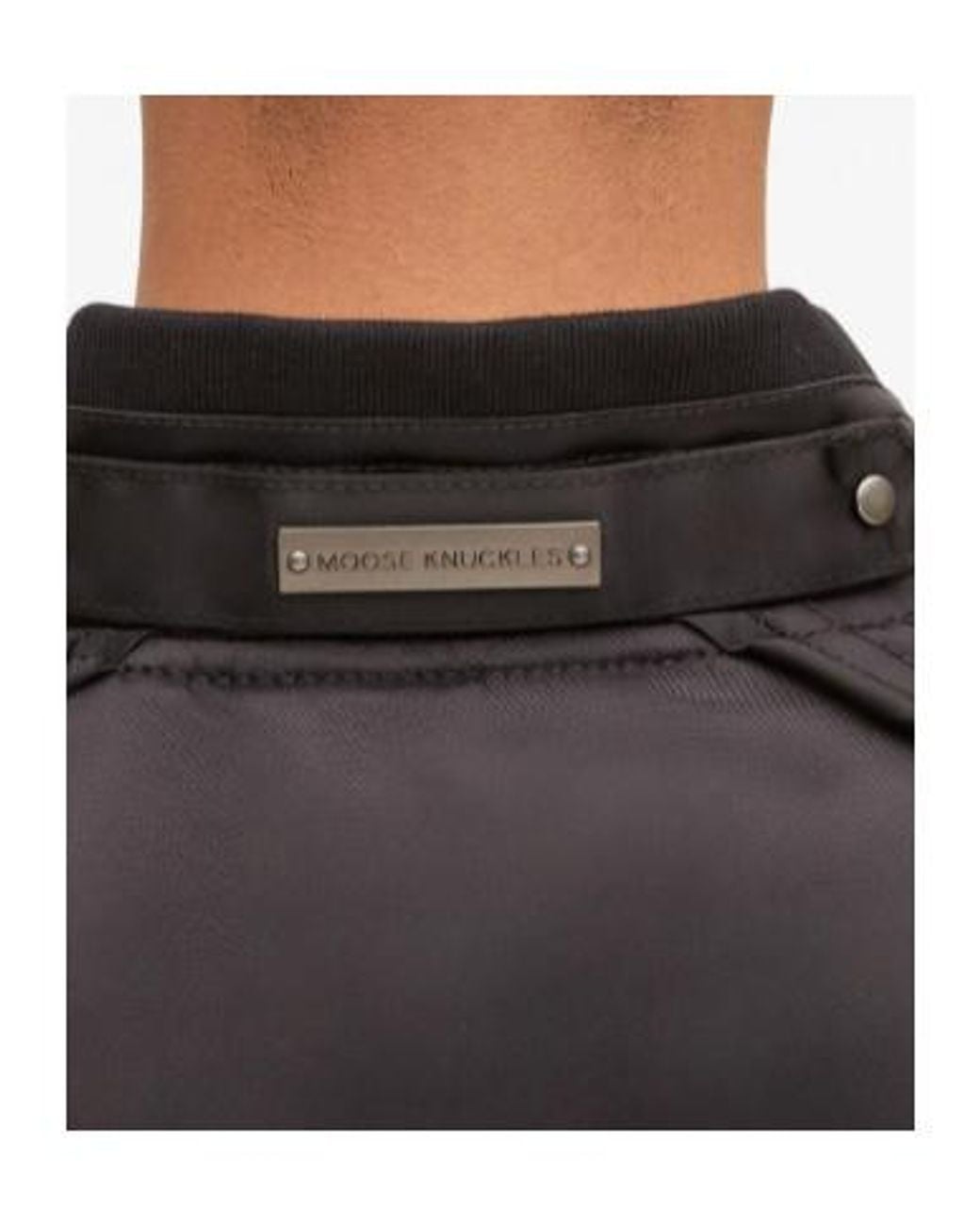 Moose Knuckles Black Logo Jacket for men