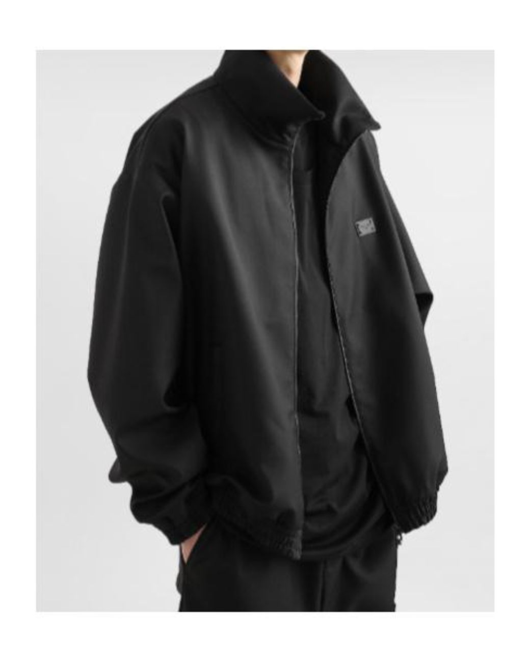 Dolce & Gabbana Black Virgin Wool Logo Tag Jacket for men
