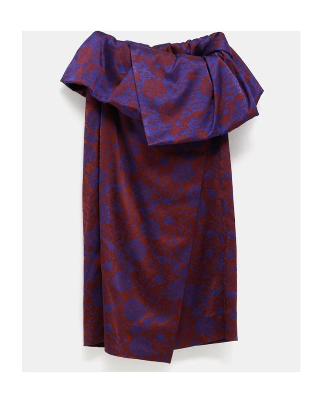 Dries Van Noten Purple Turned Neck Dress
