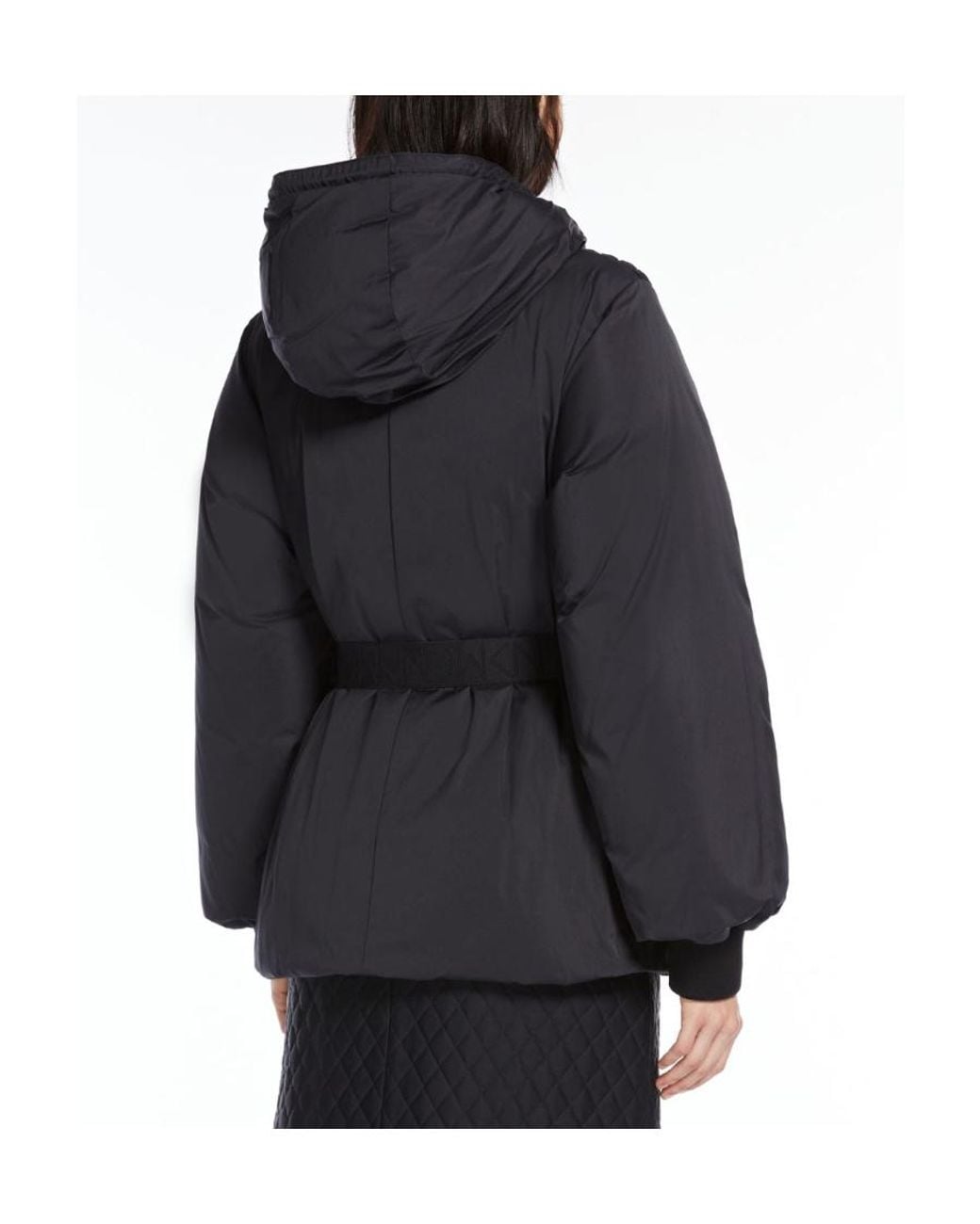 Weekend by Maxmara Black Hooded Down Jacket