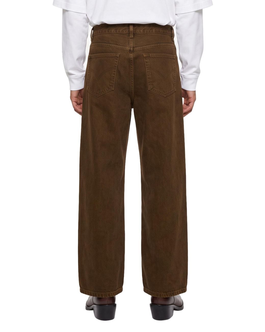 Song For The Mute Brown Straight-Leg Jeans for men