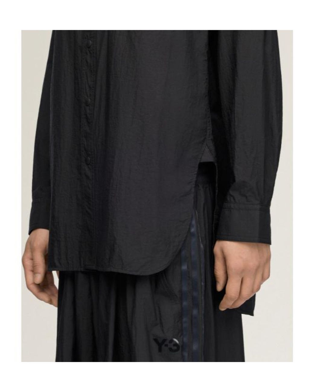 Y-3 Blue Gradient 3 Stripes Overshirt for men