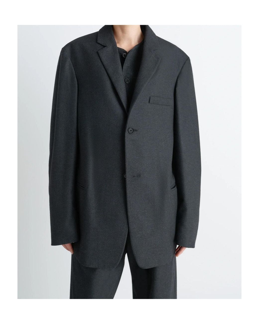 Lemaire Blue Single-Breasted Tailored Blazer for men