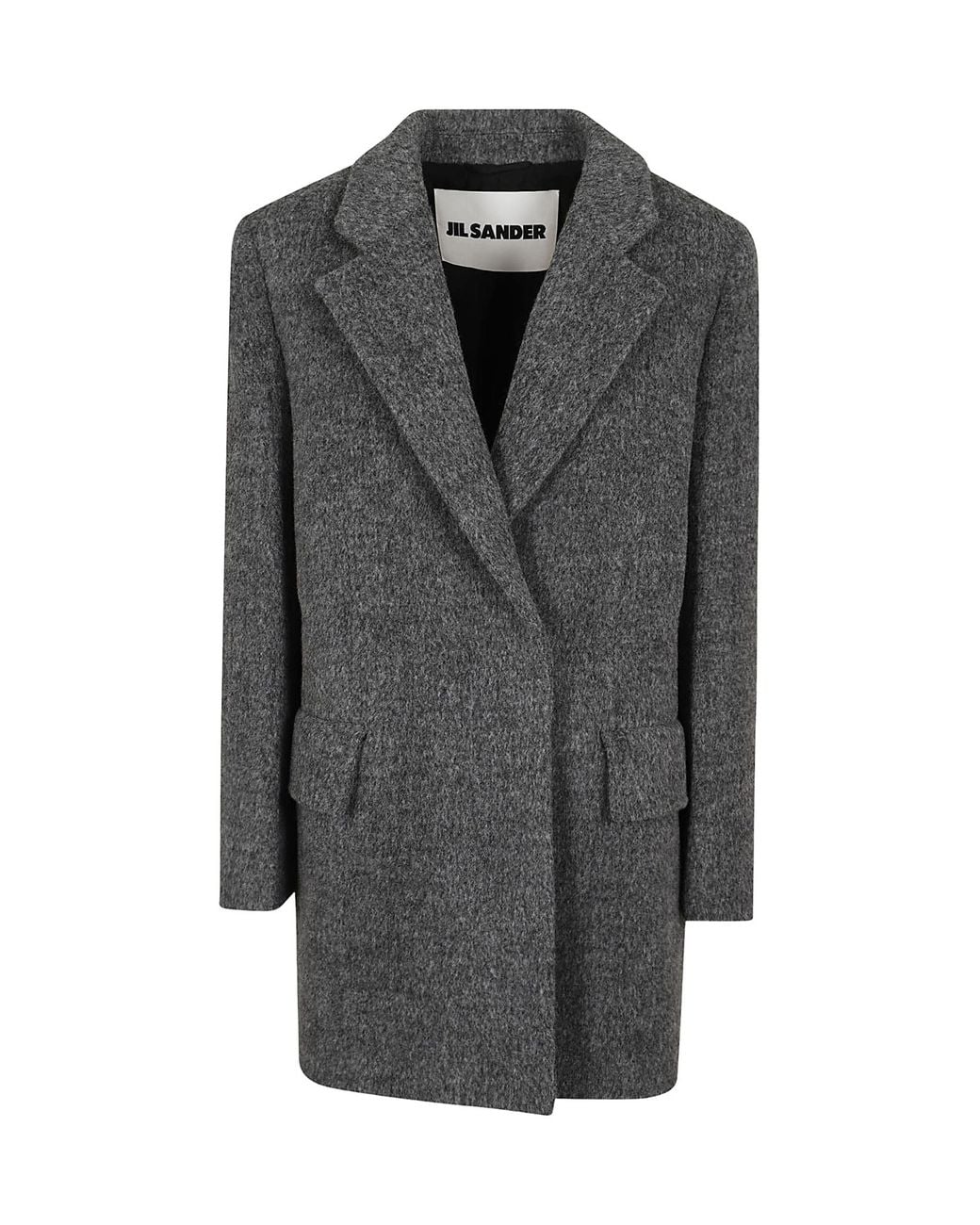 Jil Sander Gray Mélange-Effect Felted Blazer