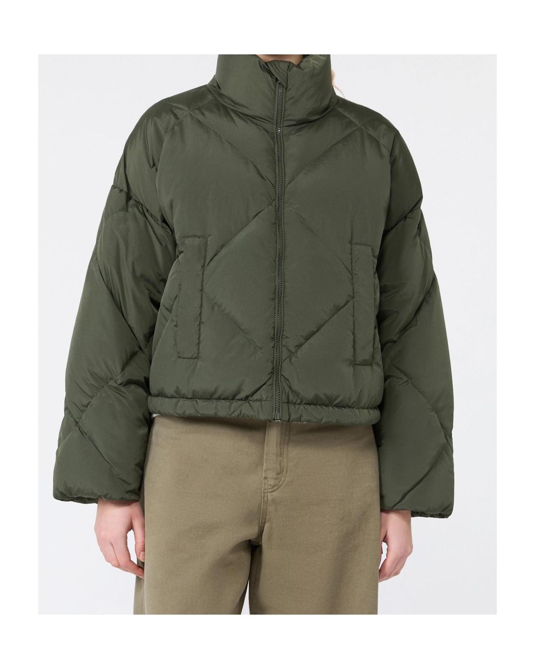Weekend by Maxmara Green Edito Quilted Down Jacket