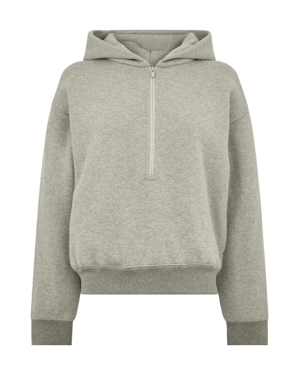 Fear Of God Gray Half-Zip Sweatshirt