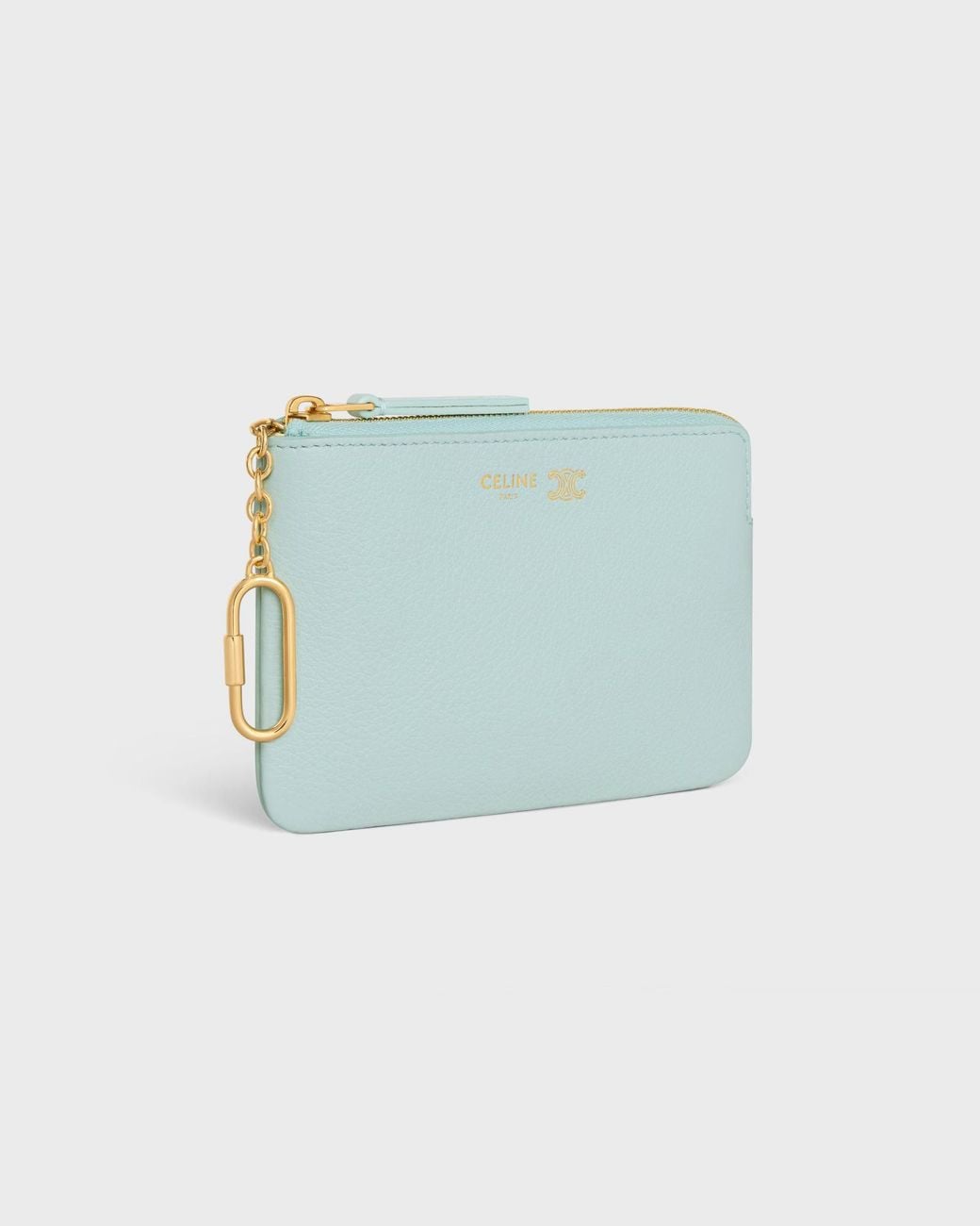 Céline Blue Coin Purse Triomphe Stamp