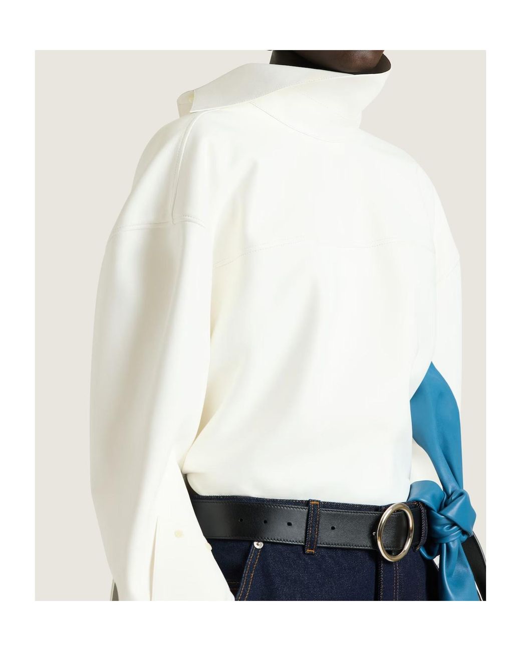 Givenchy White Back-To-Front Tie-Up Shirt