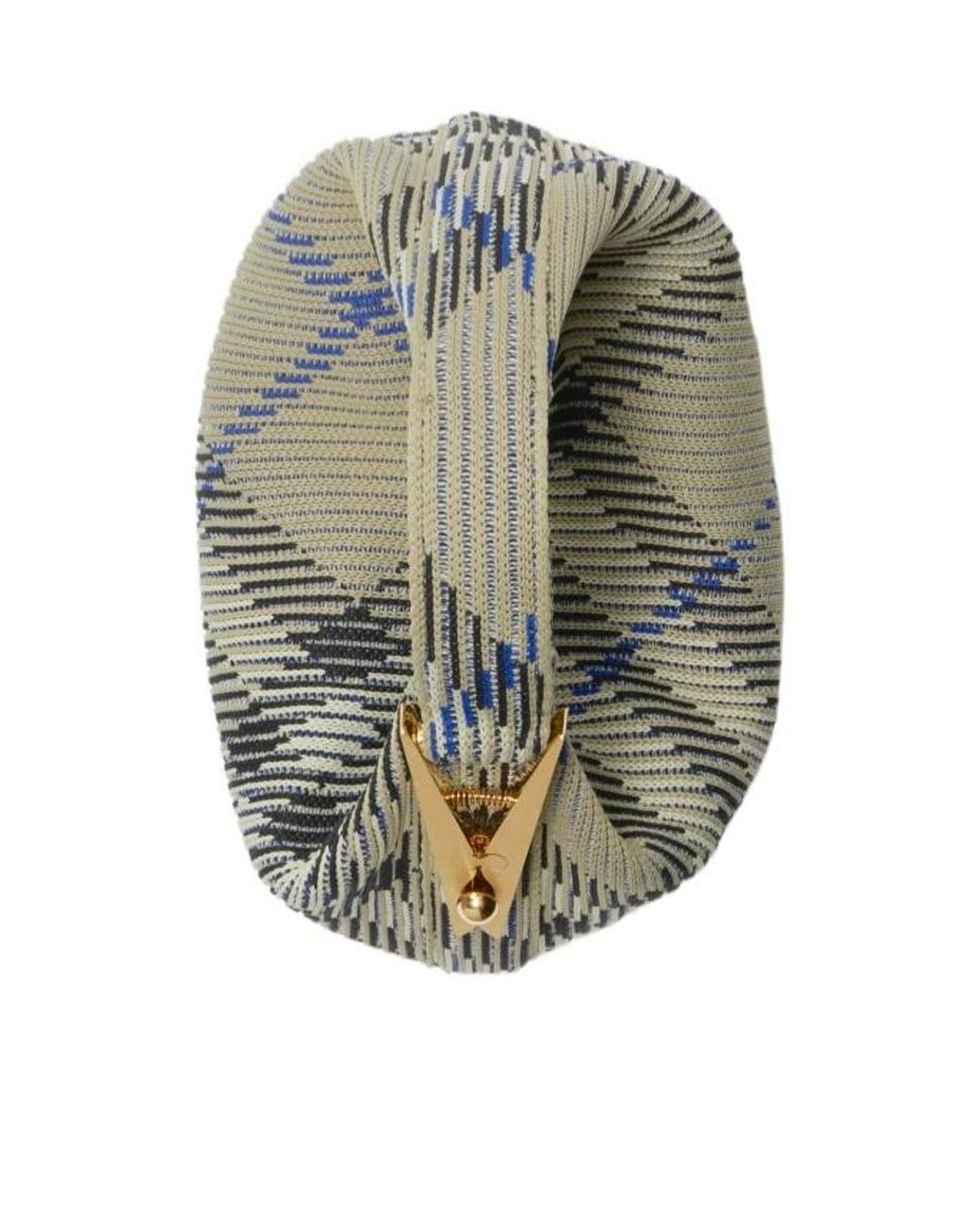 Burberry Metallic Mini Peg Checked Top Handle Bag