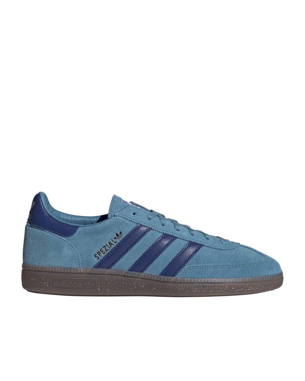 Adidas Originals Blue Suede Low-Top Sneakers for men