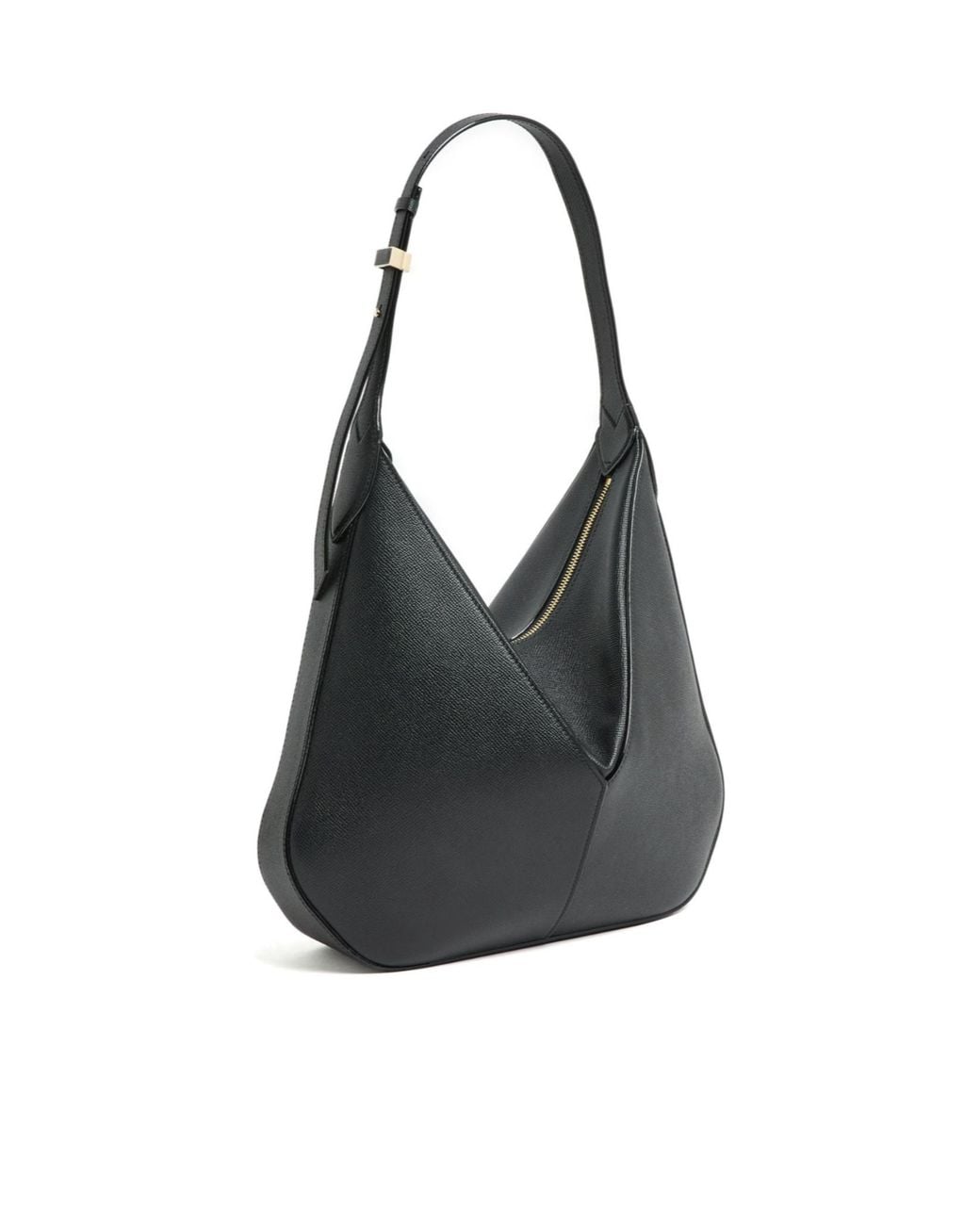Valextra Black Adjustable Shoulder Bag