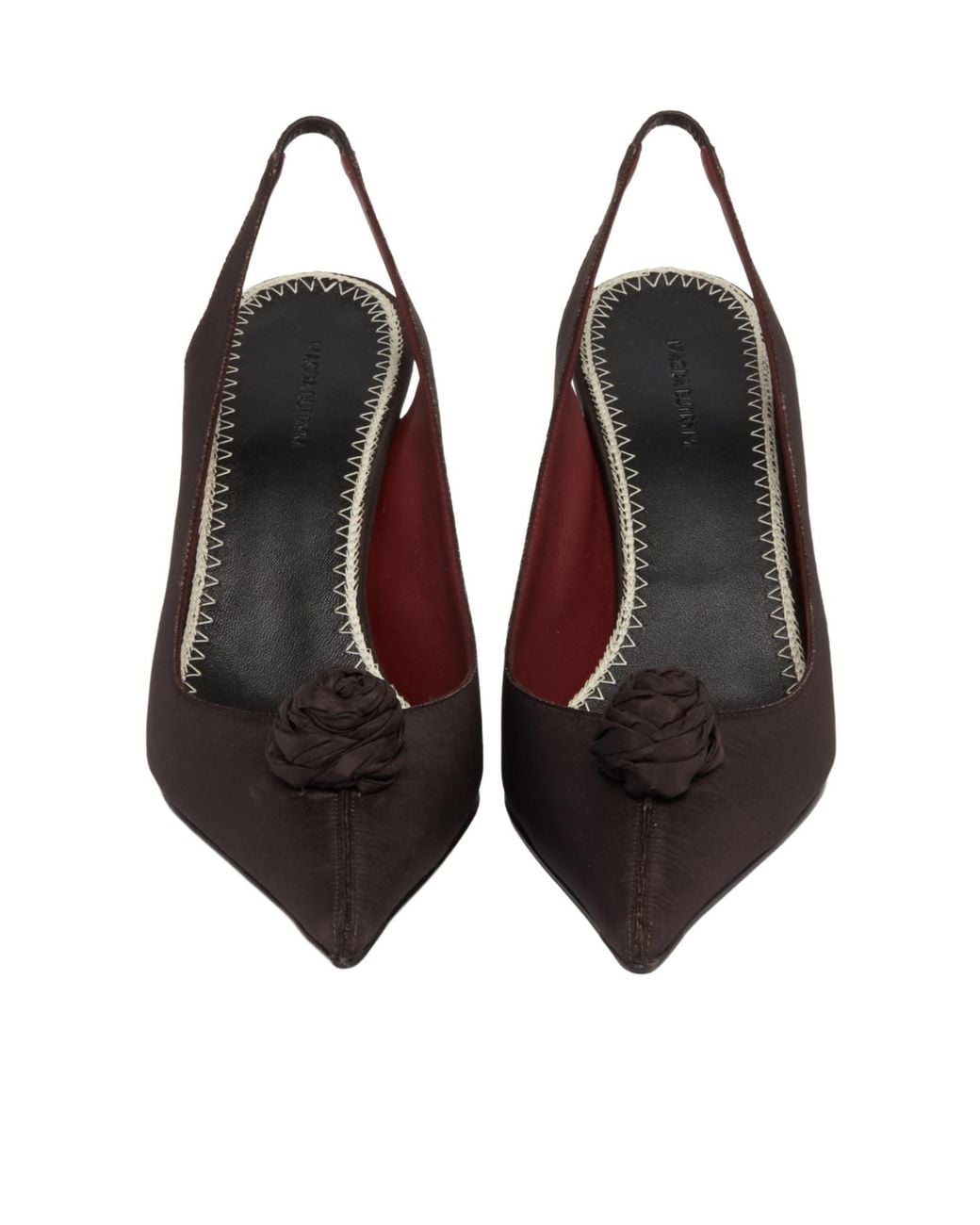 Magda Butrym Brown Pointed-Toe High-Heeled Sandals