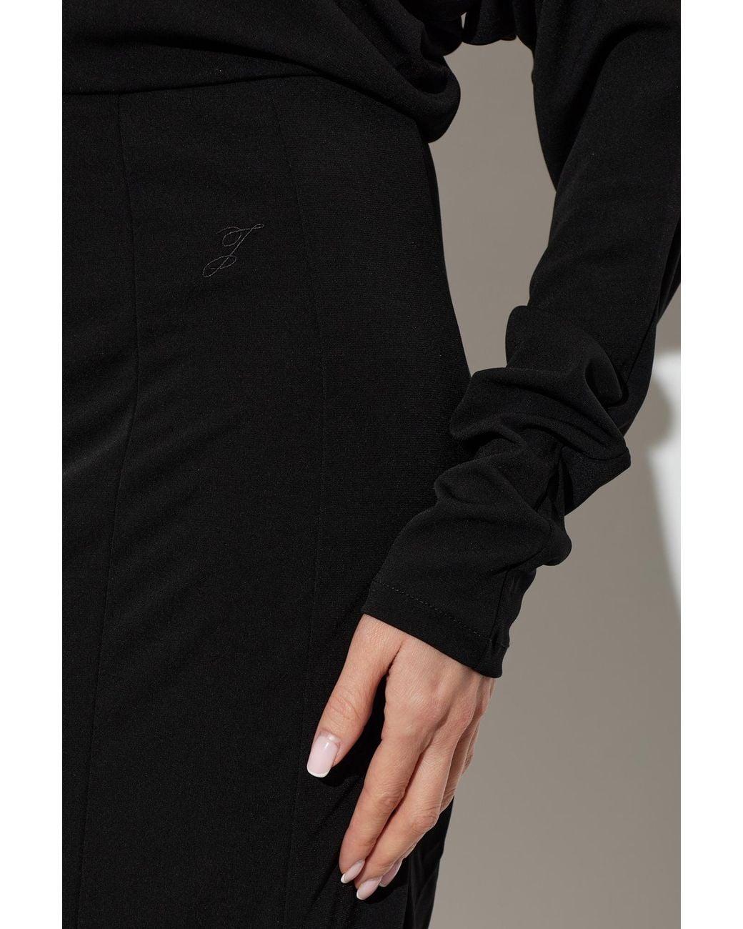 Jacquemus Black Losange Long Dress