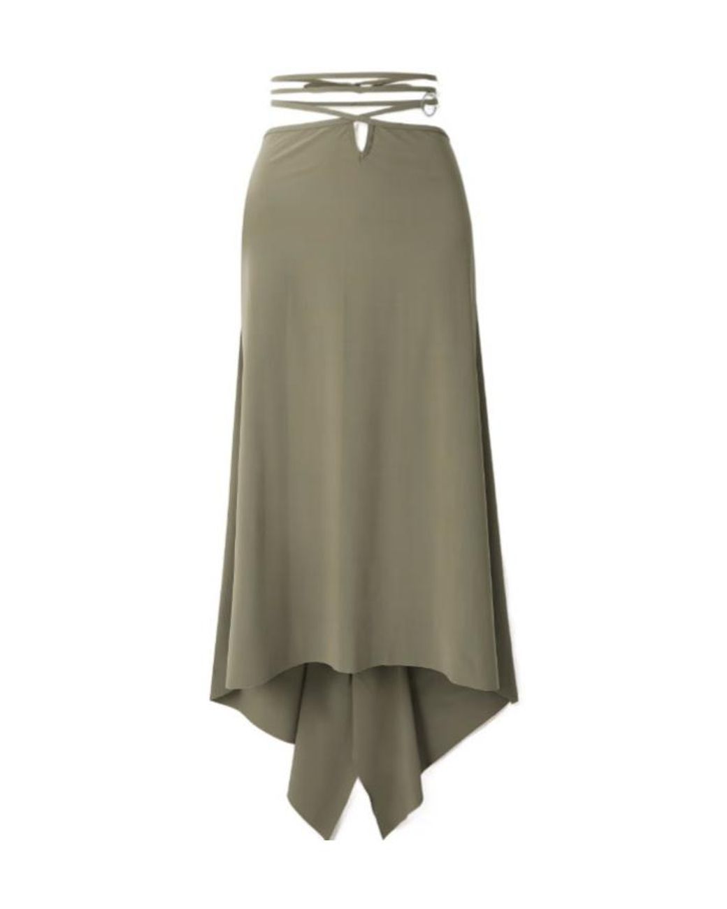 Christopher Esber Green Wrap-Effect Jersey Pareo