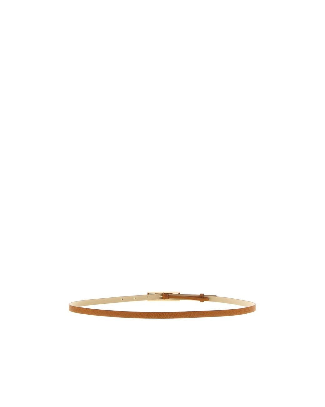 Fabiana Filippi White Embossed Logo Buckled Belt