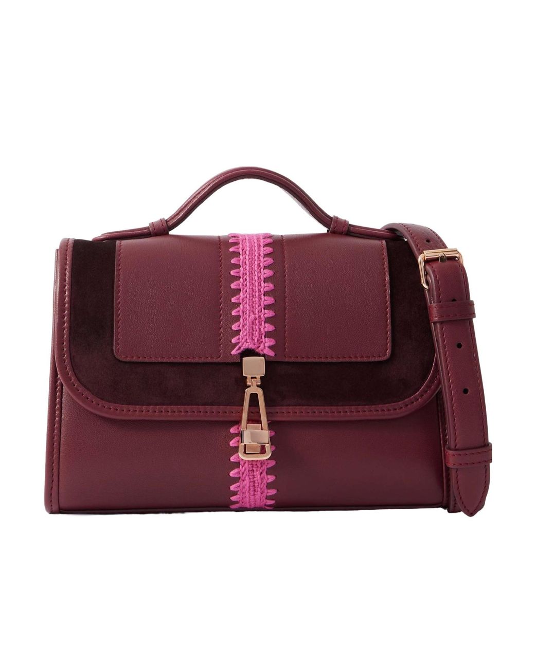 Gabriela Hearst Purple Leonora Small Shoulder Bag