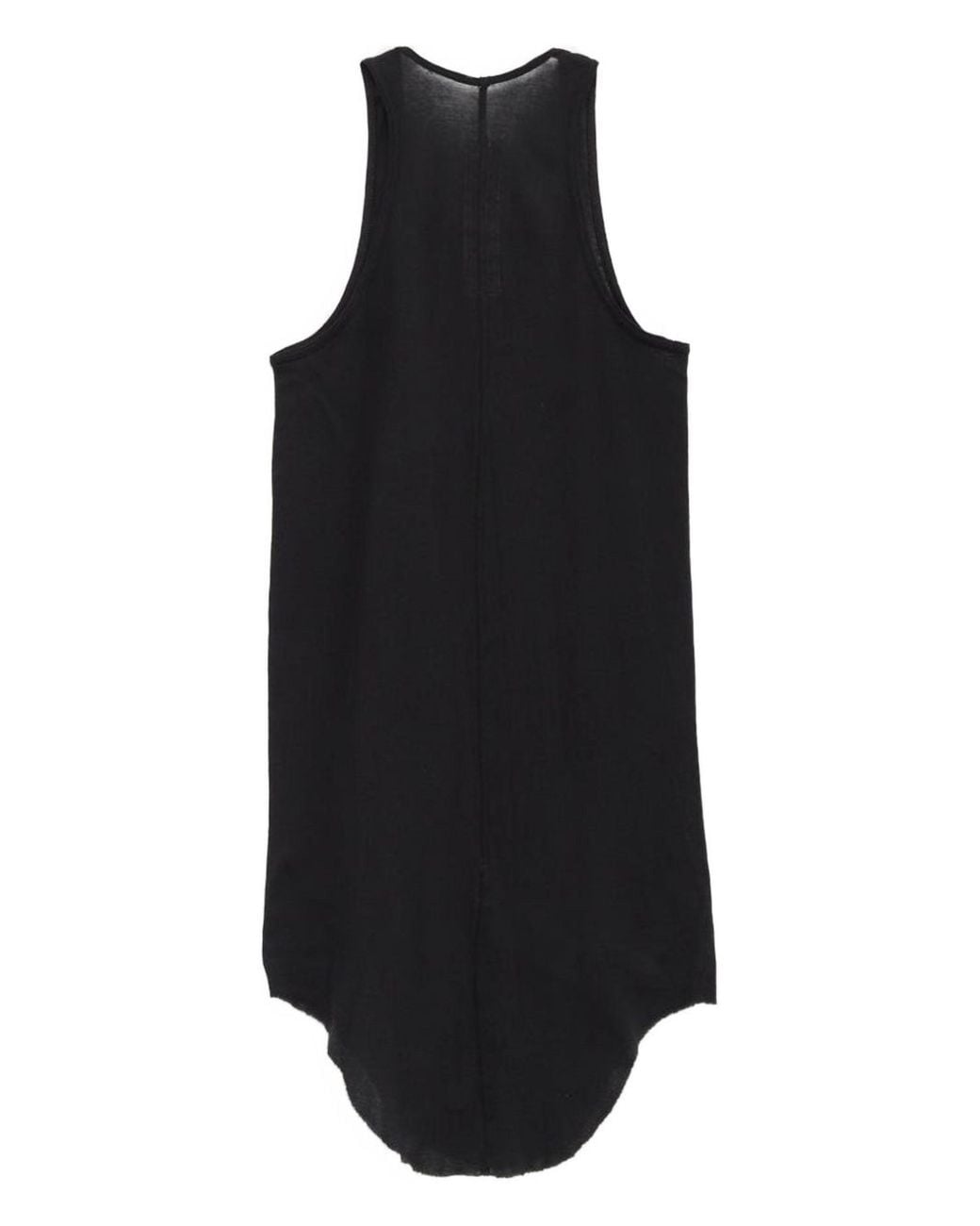 Rick Owens Black Basic Rib Tank Top