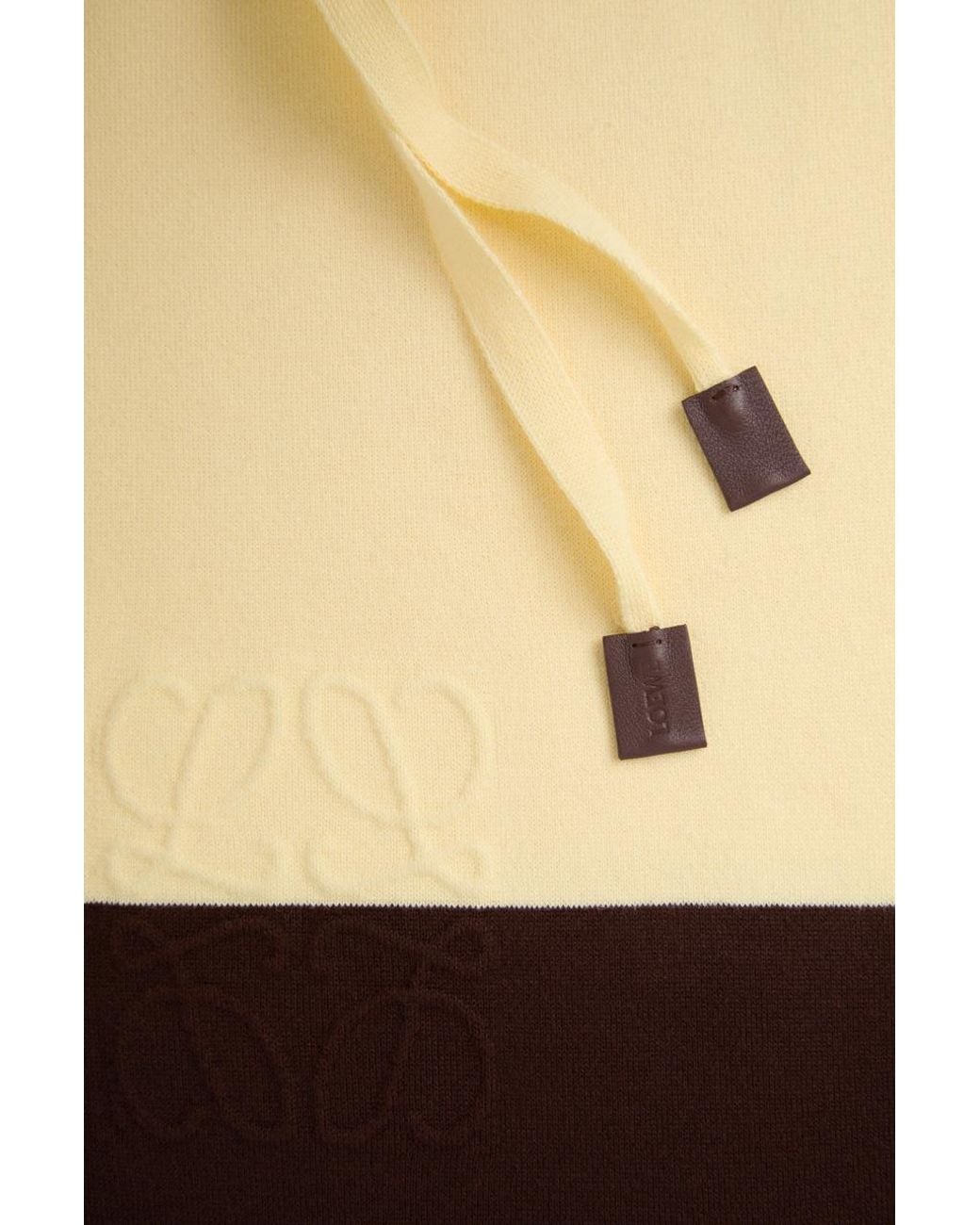 Loewe Brown Anagram-Embroidered Colour-Block Sweater