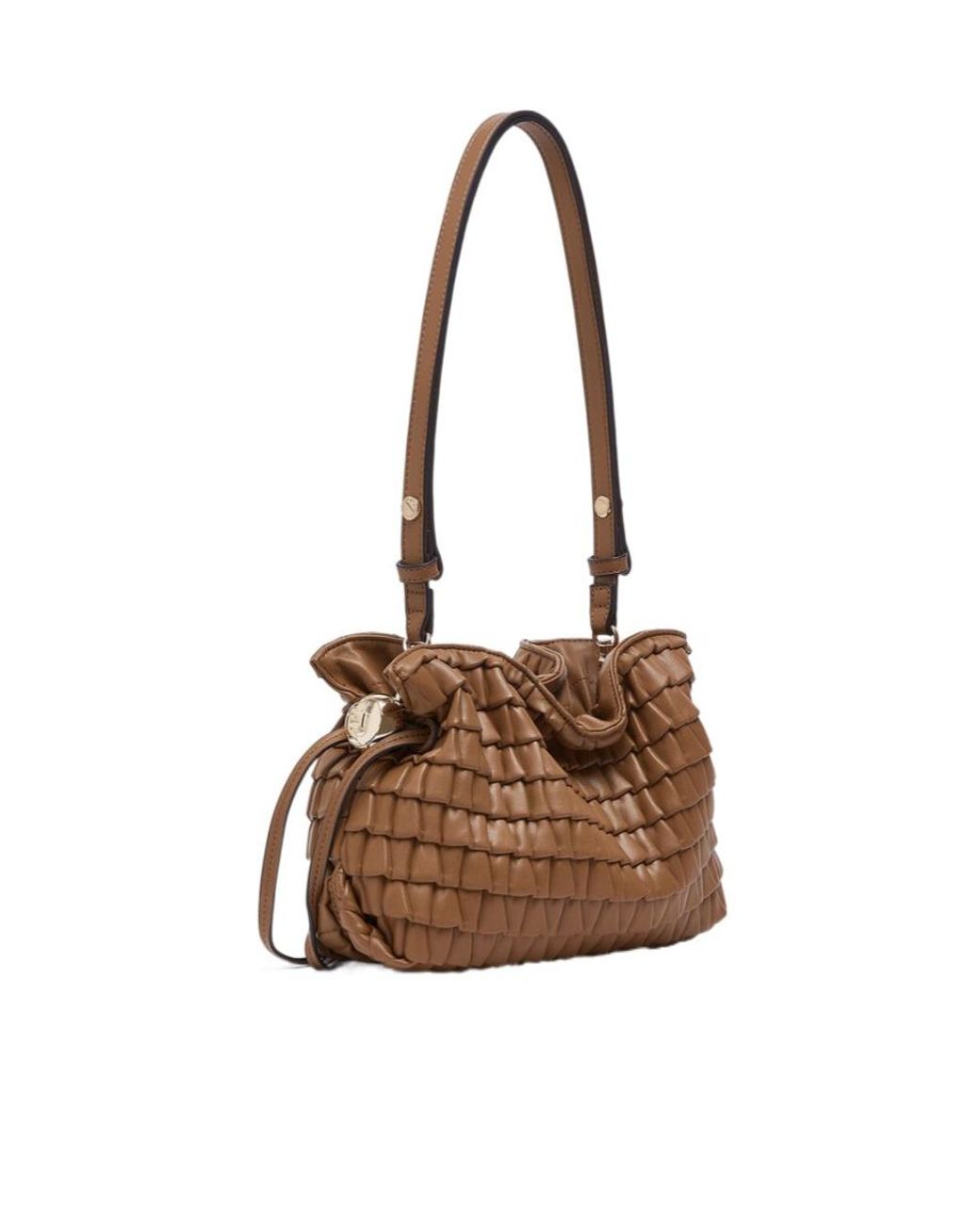 Liu Jo Brown Woven Hobo Shoulder Bag