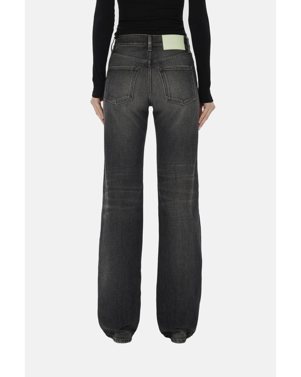 Haikure Gray Star Straight-Leg Jeans