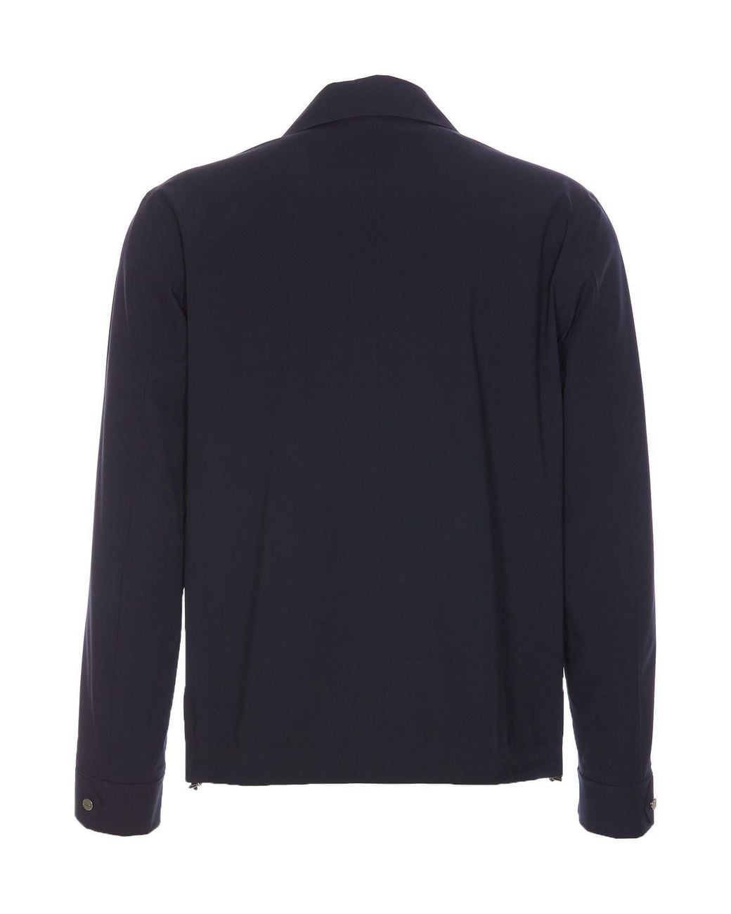 Herno Black Long-Sleeved Buttoned Shirt for men