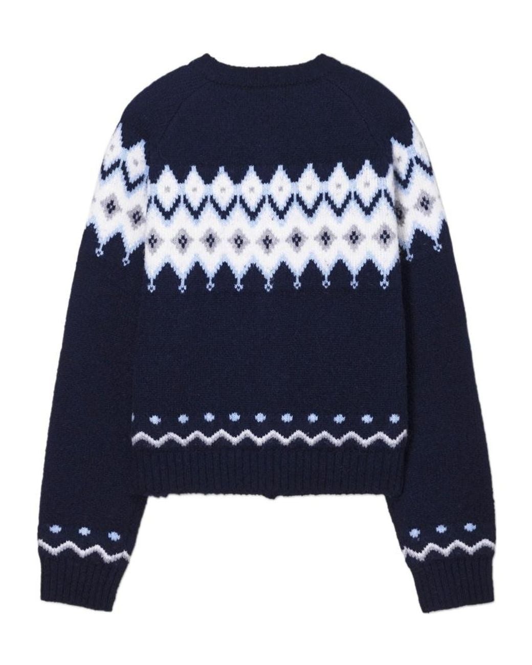 DUNST Blue Long-Sleeved Crew-Neck Knit Top for men