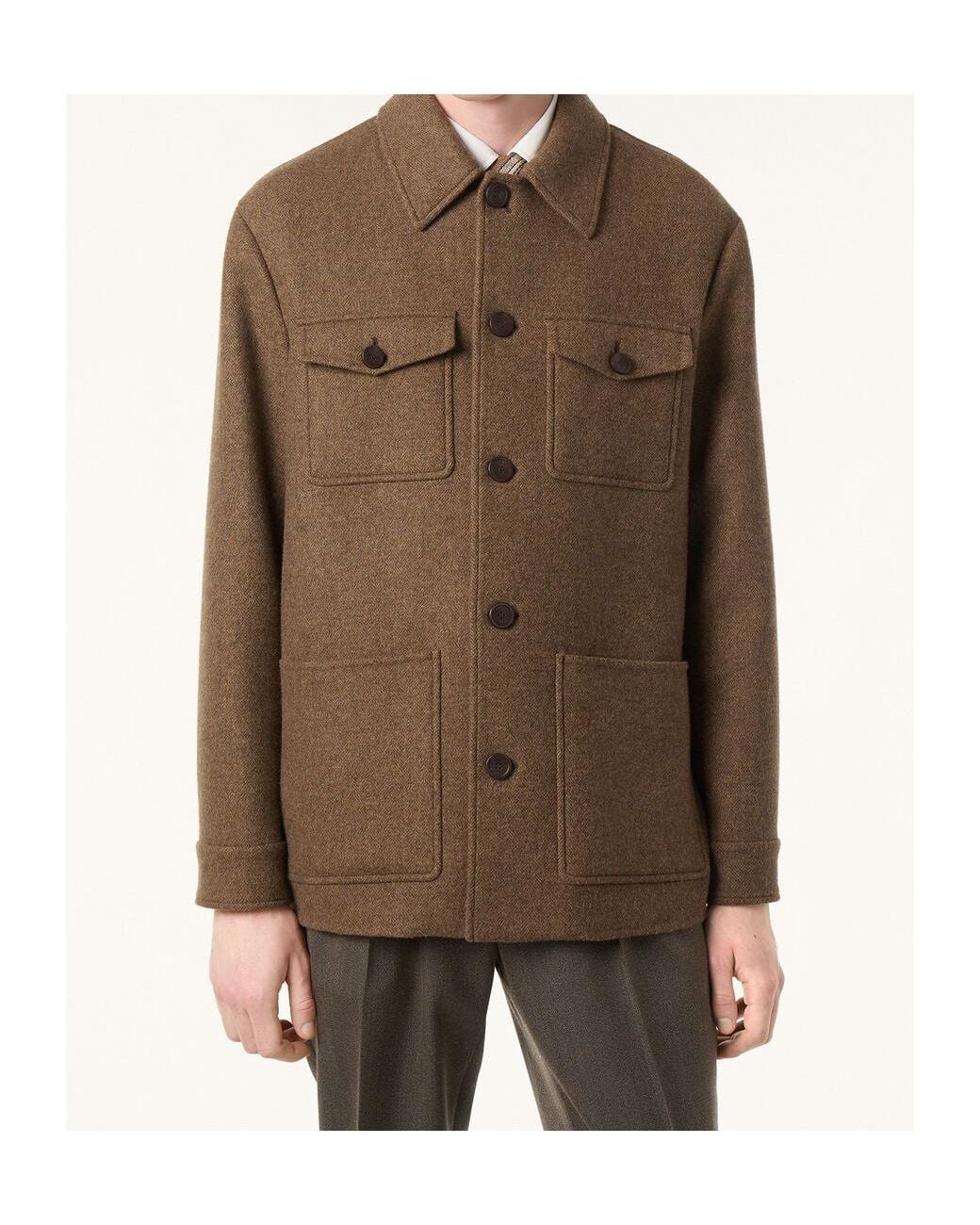 Loro Piana Brown Devis Caban for men