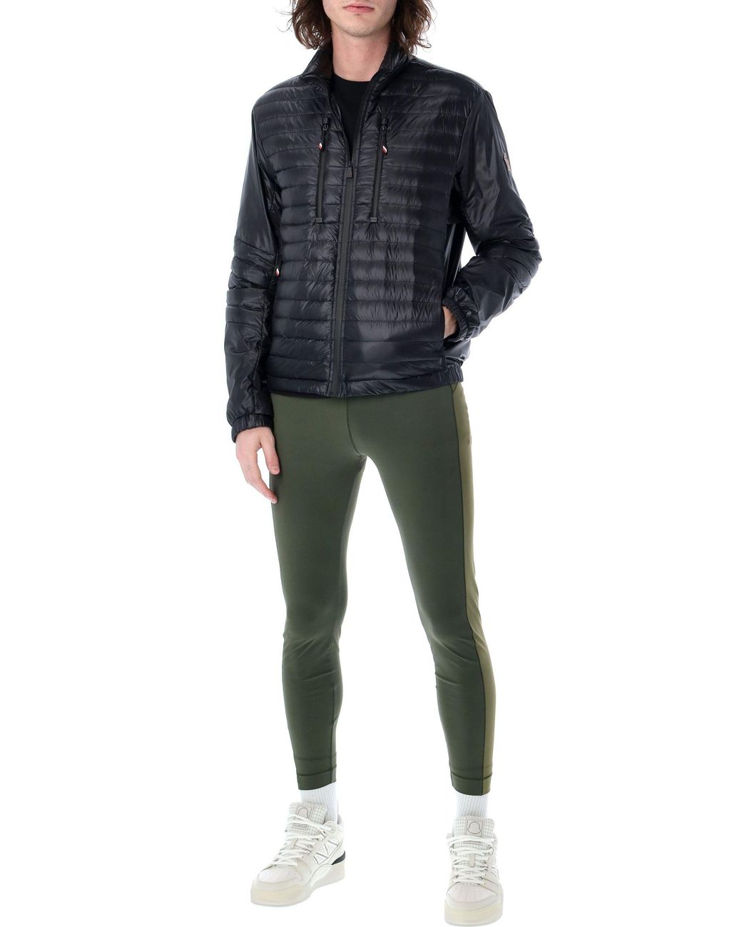 Moncler Green Logo Sweatpants for men