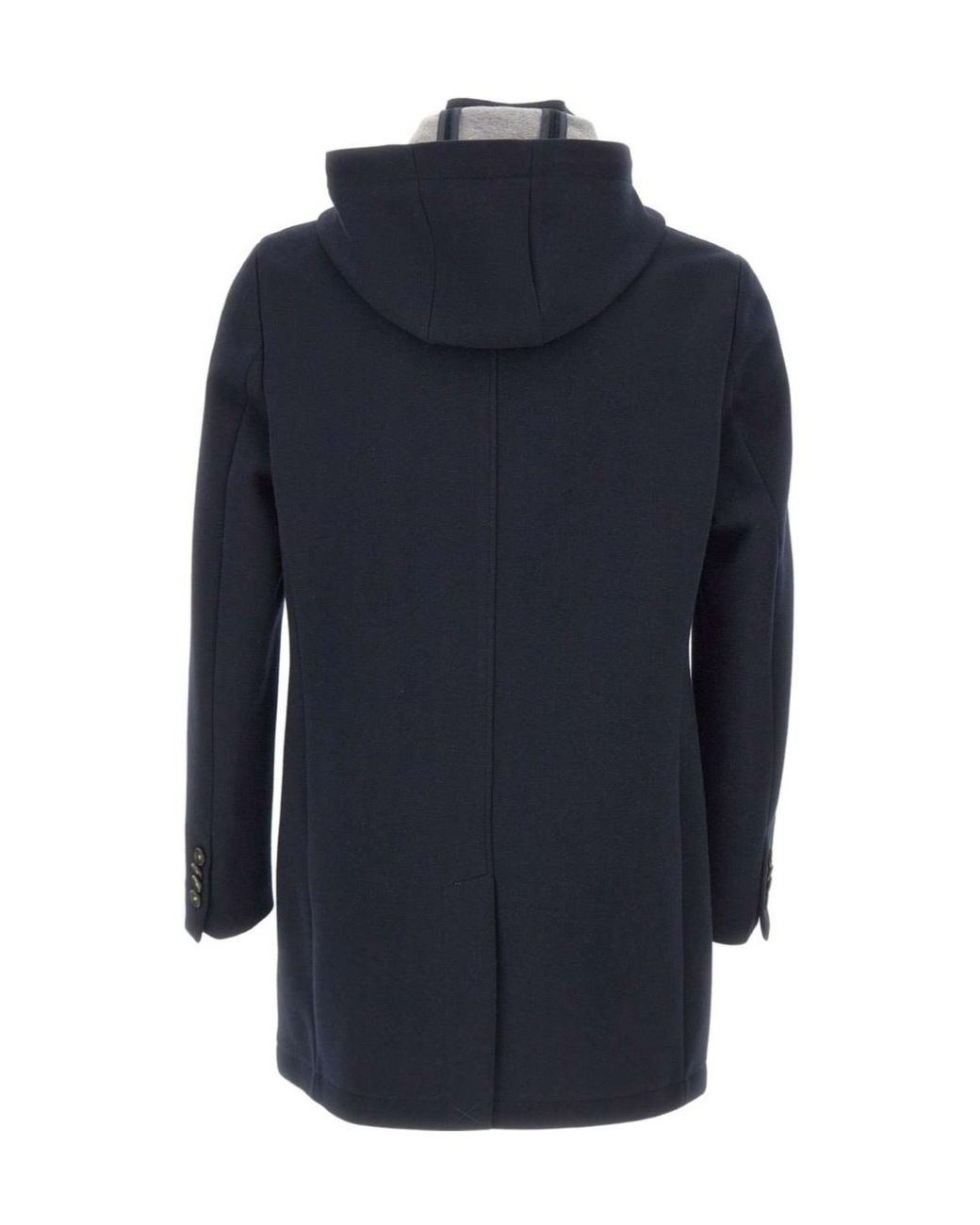 Manuel Ritz Blue Sempre Hooded Coat for men