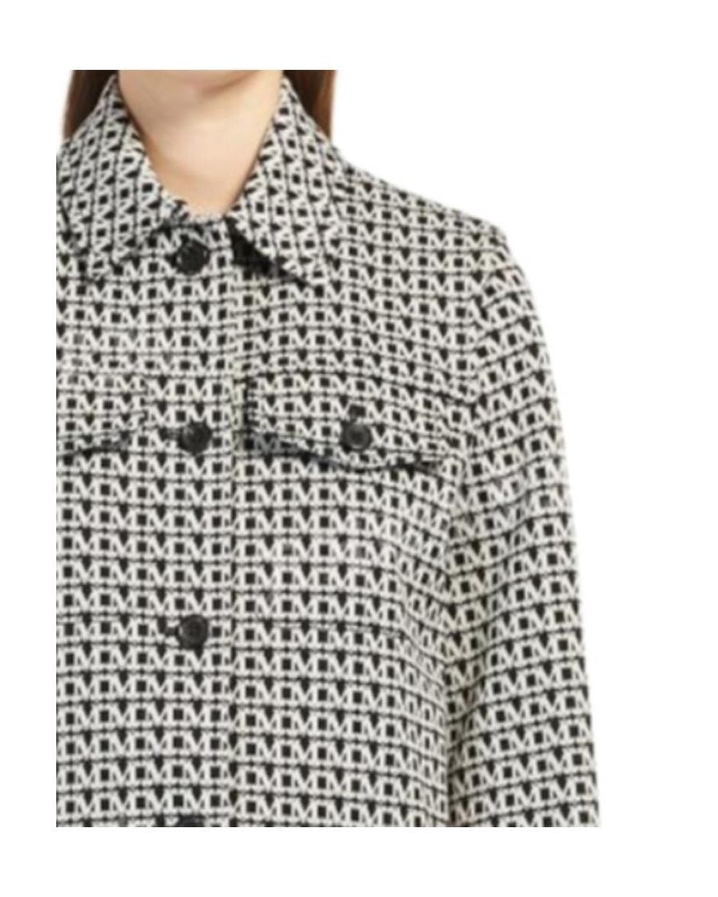 Max Mara Gray Notched Collar Casual Jacket