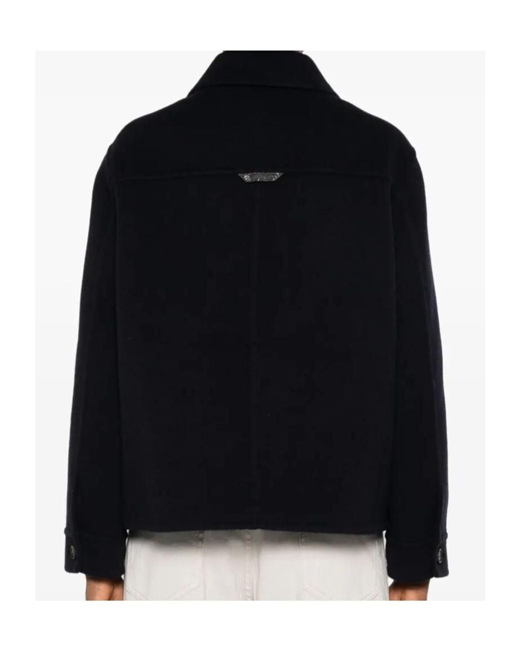 Brunello Cucinelli Black Single-Breasted Blazer
