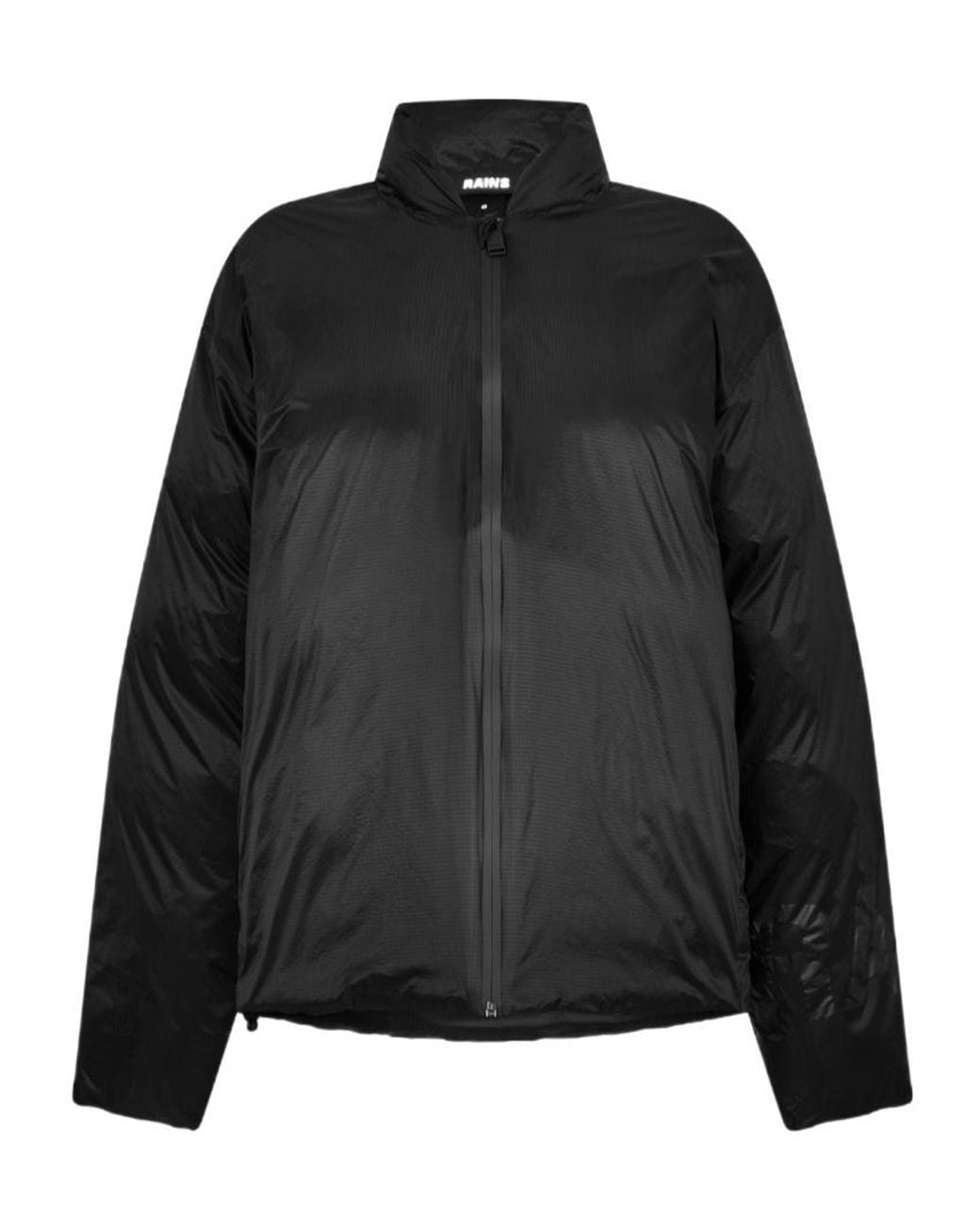 Rains Black Long-Sleeved Casual Jacket
