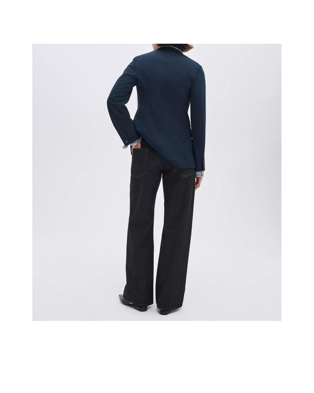 Rag & Bone Blue Straight-Leg Jeans