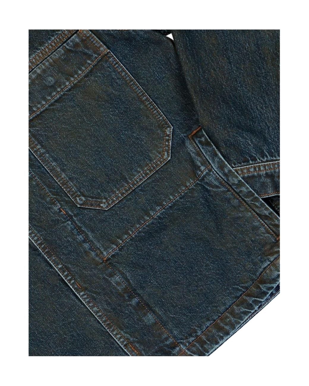Stone Island Blue Logo Patch Denim Jacket for men