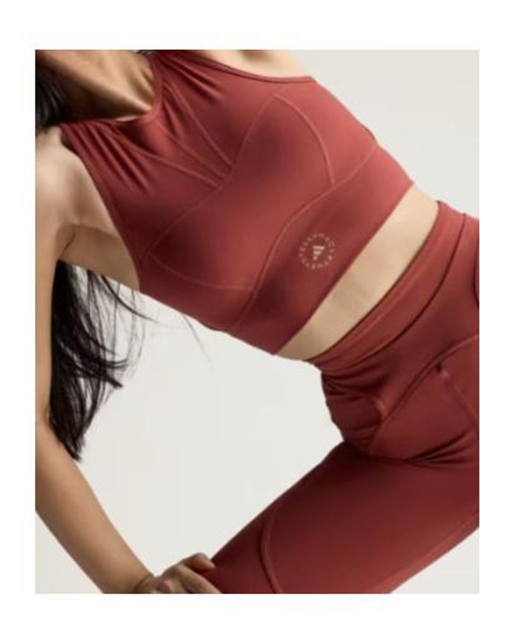 Adidas By Stella McCartney Red Training Crop Top