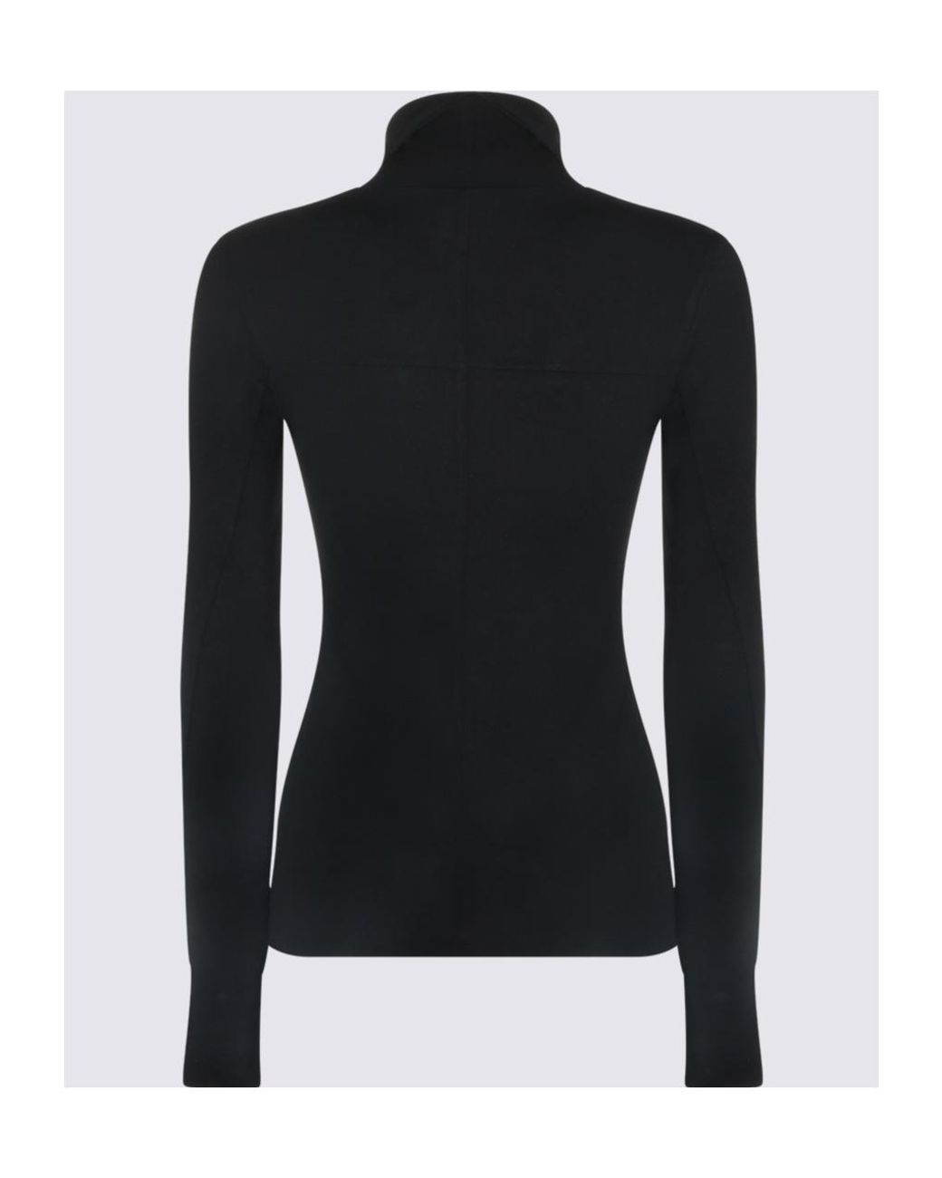 Thom Krom Black Fitted Turtleneck Top
