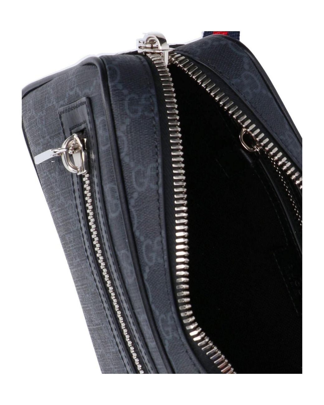 Gucci Blue Gg Supreme Zip-Up Small Belt Bag for men