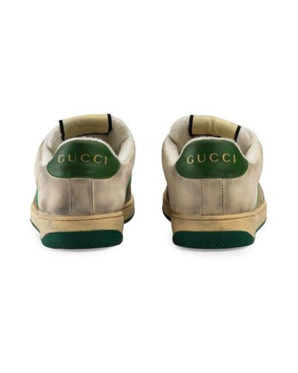 Gucci Green Screener Casual Sneakers for men