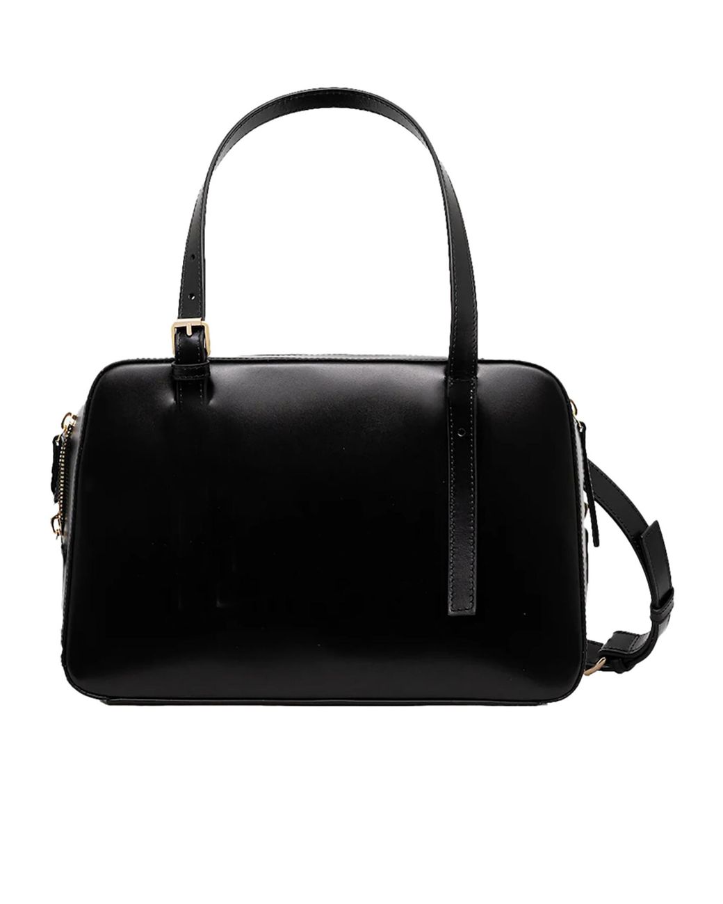 A.P.C. Black Virginie Box Crossbody Bag