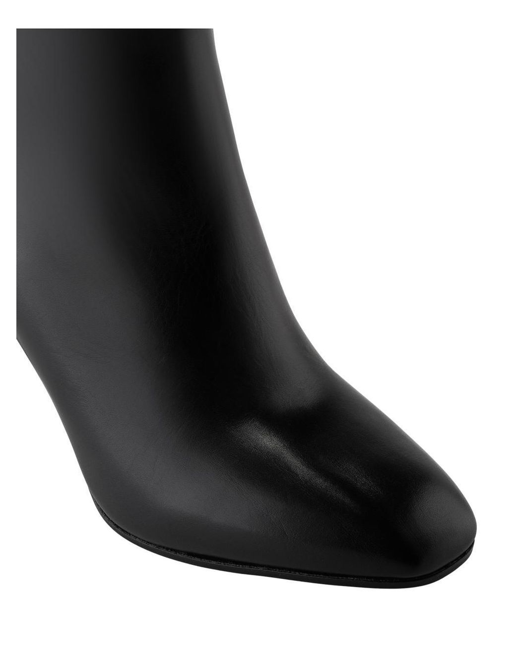 Aquazzura Black Sellier Almond-Toe Boots