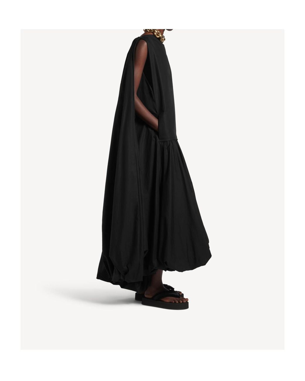 Balenciaga Black Cristóbal Gown Dress