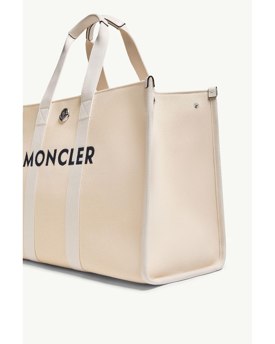 Moncler Natural Logo Detailed Top Handle Bag for men