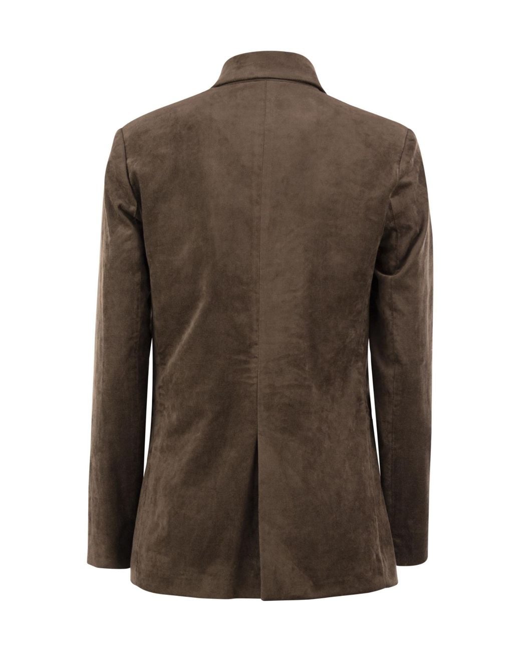 Antonelli Brown Double-Breasted Long-Sleeve Blazer