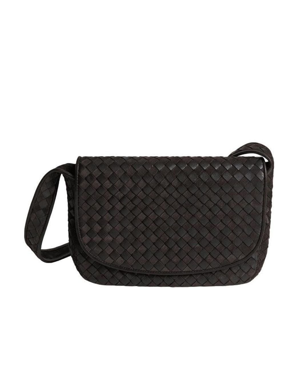 Bottega Veneta Black Veneto Messenger Bag for men