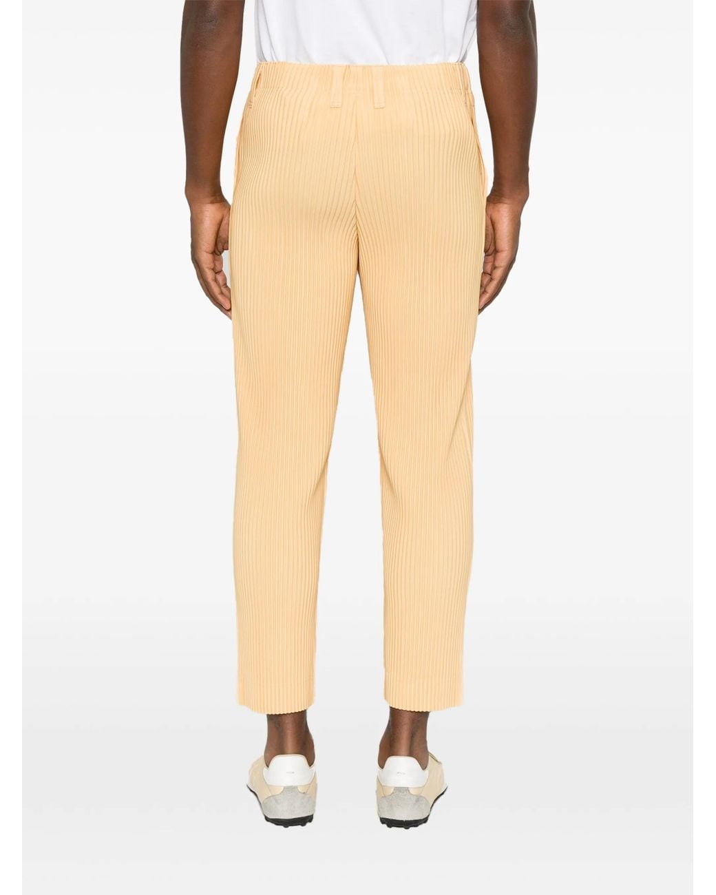 Homme Plissé Issey Miyake Natural Pants With Pleated Pockets for men