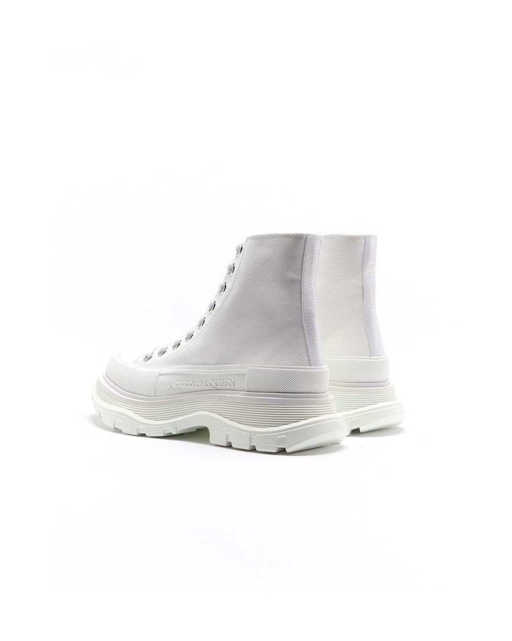 McQueen White Tread Slick Boots