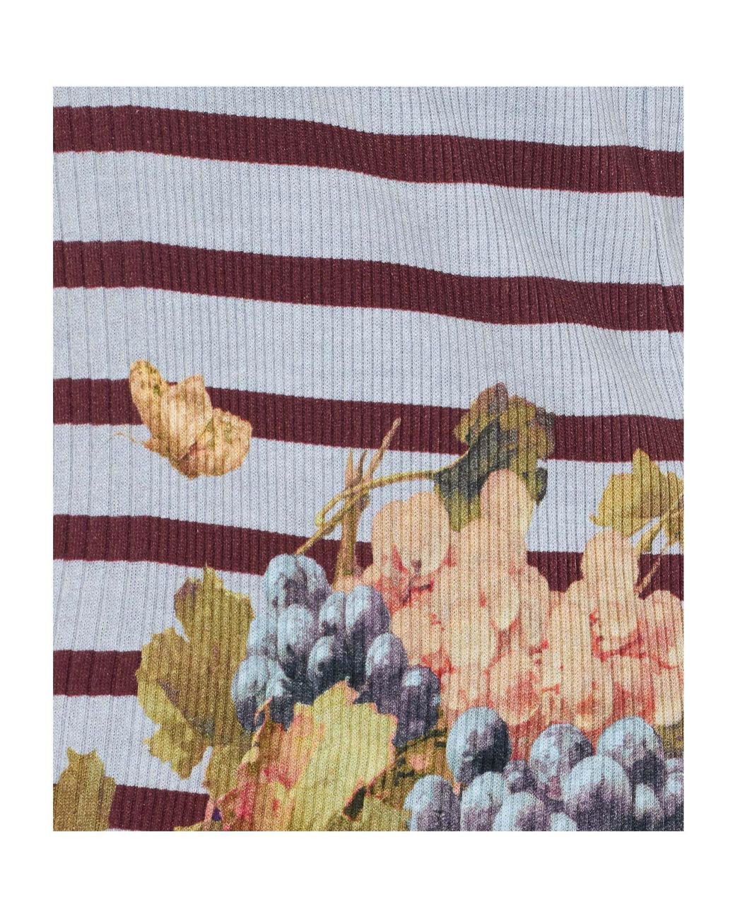 Jean Paul Gaultier Blue Marinière Grape Rib Tank Top
