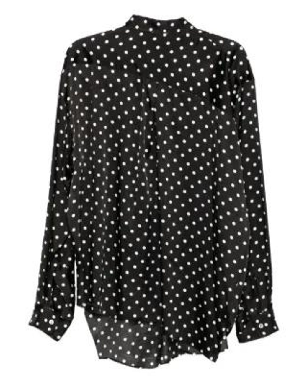 Comme des Garçons Black Polka-Dot Asymmetric Shirt